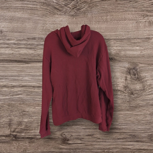 John Elliott - Beach Loopback Cotton-Jersey Hoodie - Burgundy - Picture 8 of 10